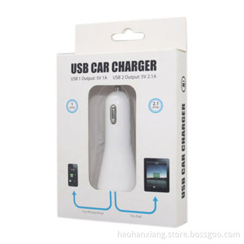 Wholesaler 3.1A Dual USB Car Charger for iPad/iPhone